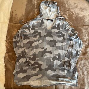 Christian Siriano Gray Camo Hoodie